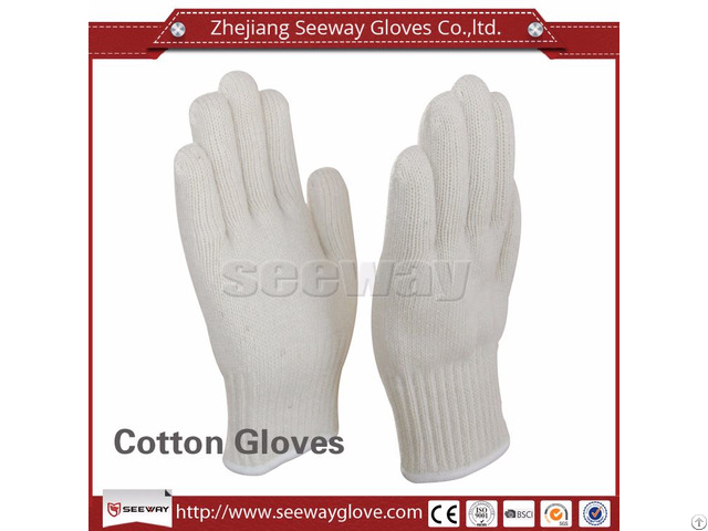 Seeway M300 W 2 Layers Cotton Knitted Kitchen Heat Insulation Gloves For Hot Objects