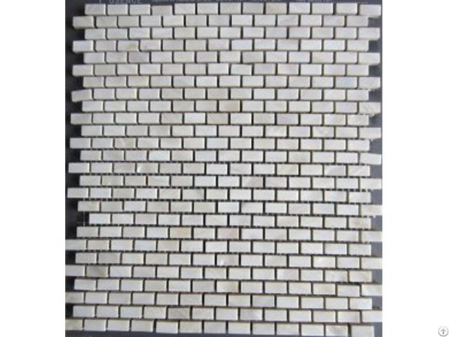 Brick White Mother Of Pearl Shell Mosaic Wall Decoration Ceramic Tile