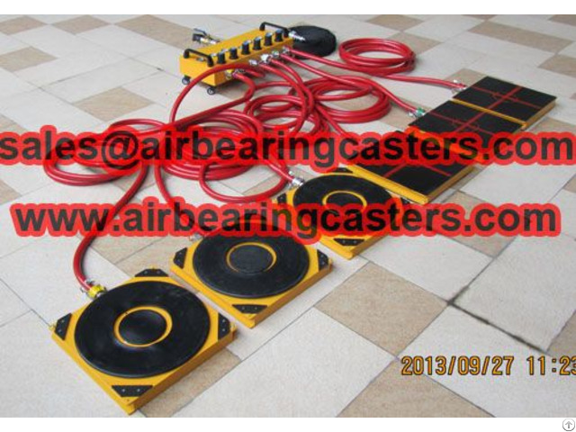 Air Bearing Caster Moving Heavy Duty Equipment Easily