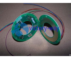 Electric Slip Ring 2 Parts Flat Pcb Through Hole Pancake Type