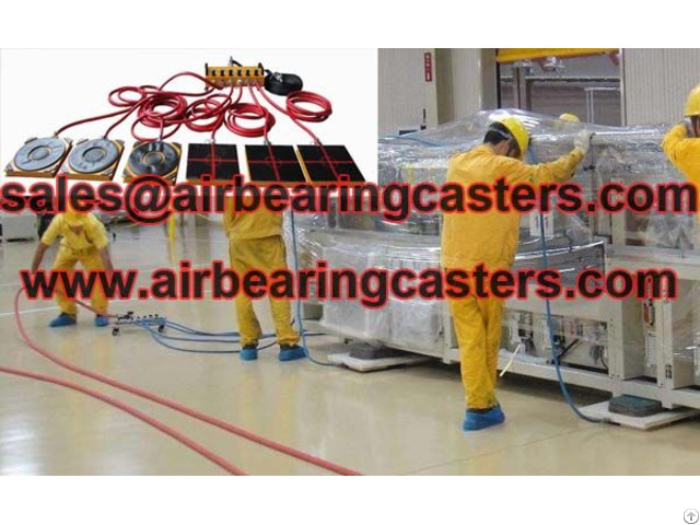 Air Caster Rigging Systems Applied On Moving And Handling Works