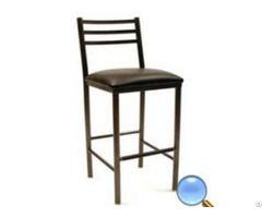 Environmental Metal Round Steel Tube Bar Chair Stool With Sponge