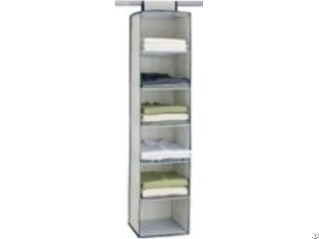 Product 6 Shelf Polyester Accessory Bag Organizer And Hanging Bags Closet Manufacturer