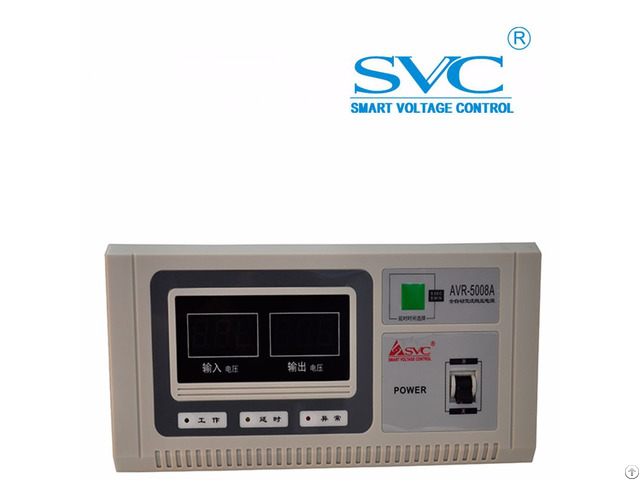 Led Display 5kva Servo Voltage Stabilizer For Home Price