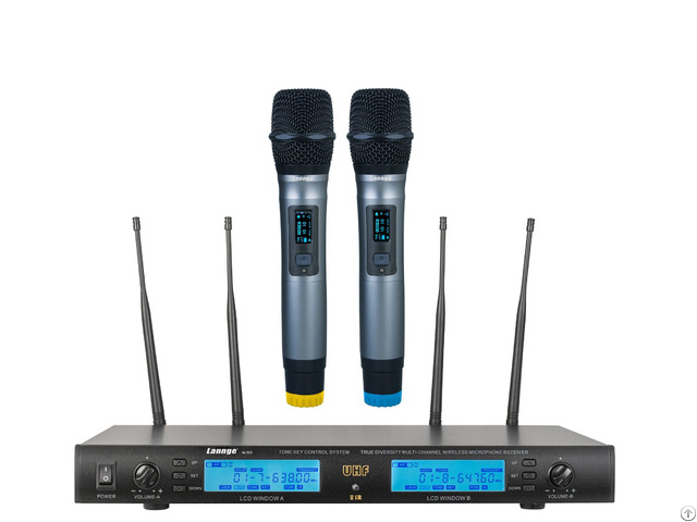 W 500 Uhf True Diversity Tone Key Wireless Handheld Microphones