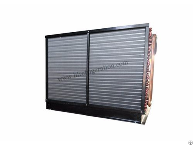 Fin Type Cooper Tube Air Condenser For Refrigeration Unit