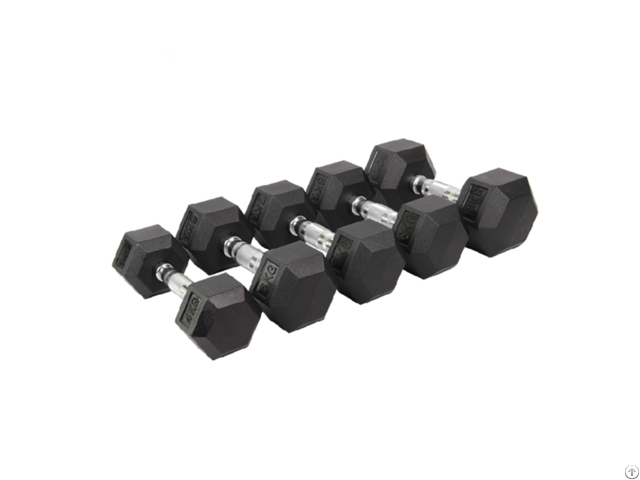 Wholesale Hex Rubber Dumbbell