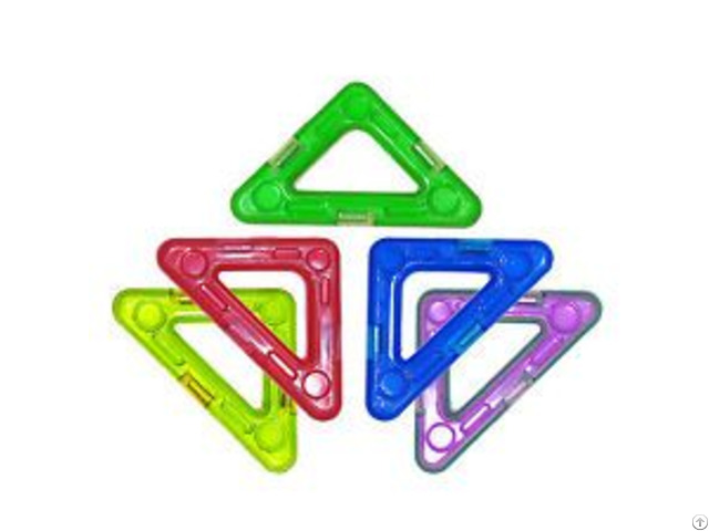 Triangle Plastic Safe Magnetic Building Block Toys