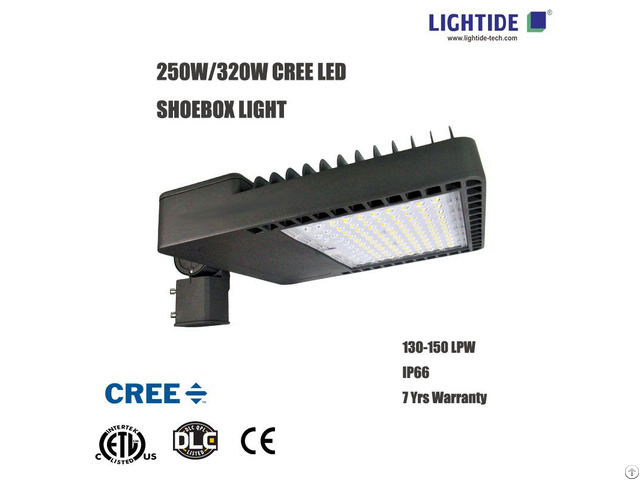 Dlc Premium Led Parking Lot Lights Cree 320w 7yrs Warranty