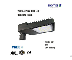 Dlc Premium Led Parking Lot Lights Cree 320w 7yrs Warranty