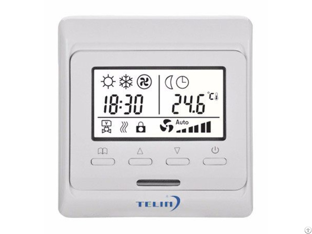 E51 Electronic Underfloor Heating Weekly Programmable Room Thermostats With Lcd Screen