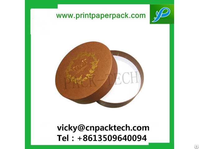 Custom Eco Friendly Round Cardboard Gift Soap Paper Lotion Packaging Gem Storage Box