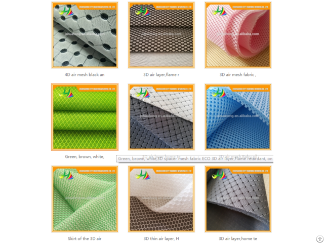 3d Air Mesh Fabric With Holes And Different Colors