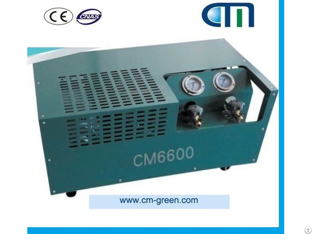 Portable Residential A C Oil Less Refrigerant Recovery Machine Cm6600