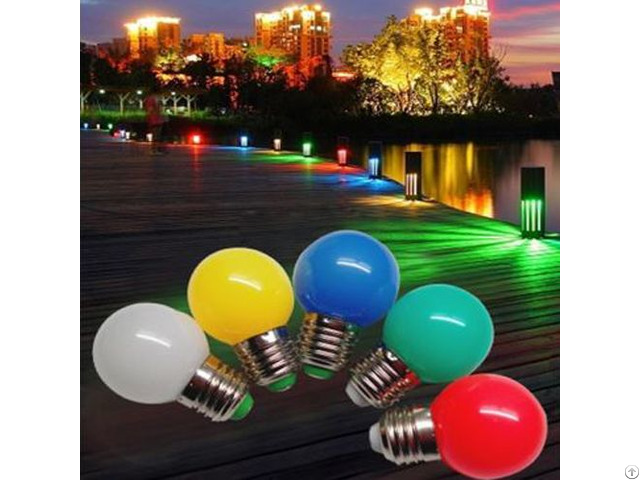 Decorative Colorful Small Bulbs Plastic G45 Led Lighting