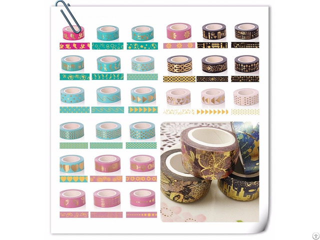 25mm Wide Spring Blossom Custom Washi Tape For Diy Decorate Gift Wrapping