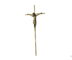 Metal Crucifix 8001 In Zamak Material And Antique Brass Color