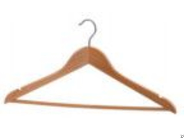 Natural Clothes Hanger With Wooden Round Bar