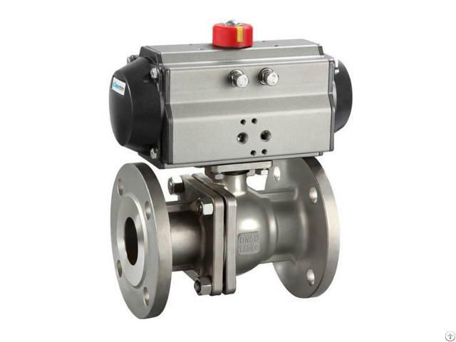 Pneumatic Stainless Steel Flange Ball Valve Bkvalve