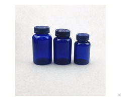 175cc 250cc 300cc Cobalt Blue Pet Tall Packer Bottle With 38mm Neck