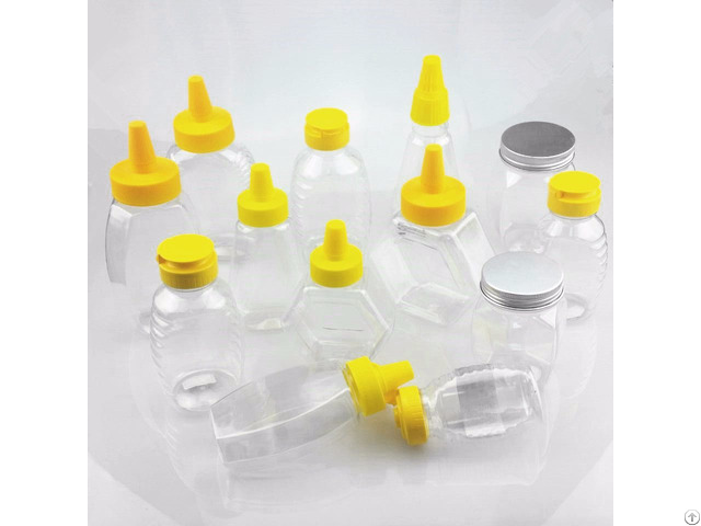 500g Plastic Honey Bottle With Flip Top Silicone Cap