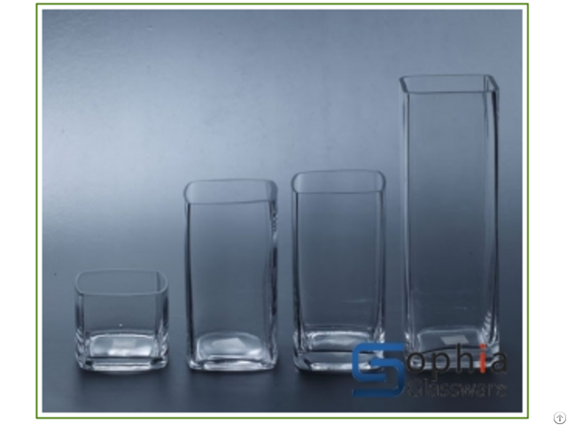 Square Glass Vases