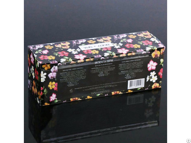 Custom Folding Clear Printing Pvc Plastic Gift Box For Cosmetic Packaging