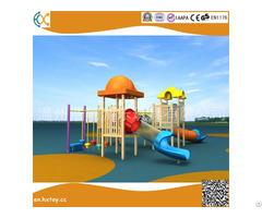 Outside Playground Amusement Equipment Large Wooden Slide