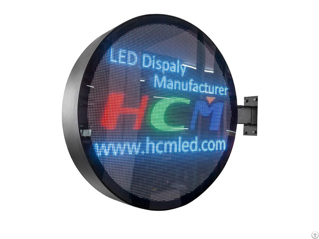 P6 Outdoor Double Sided Round Full Color Led Screen Display