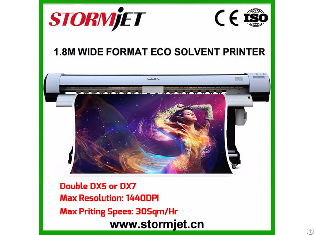 Sj 7180ts 1 8m With Double Dx5 Wide Format Eco Solvent Printer