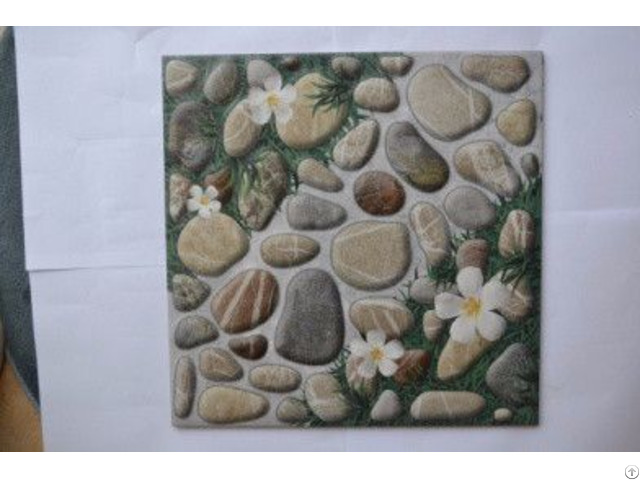 Antiskid Small Minqing Ceramics Pastoral Pebble Non Slip Floor Tiles For Garden