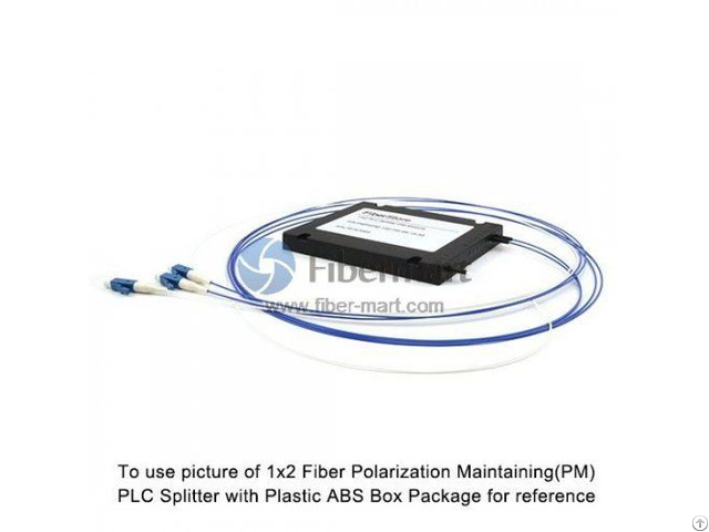 1x4 Fiber Polarization Maintaining Pm Plc Splitter Slow Axis With Plastic Abs Box Package