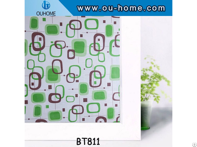 Ouhome Window Film Decorative For Glass Door Self Adhesive
