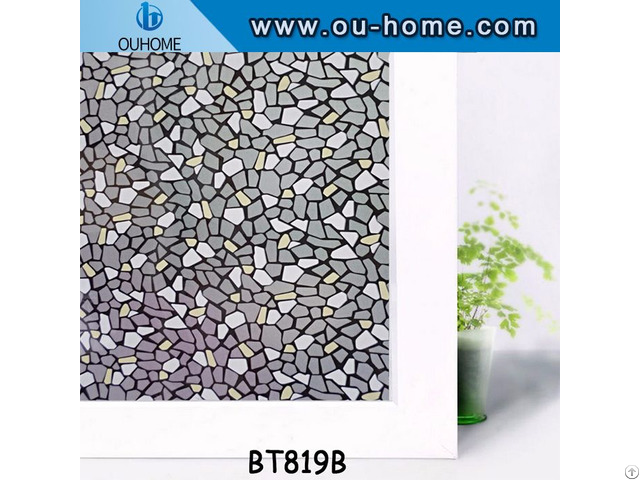 Ouhome Material Stained Glass Films Privacy Self Adhesive