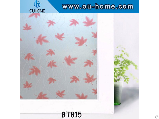 Ouhome Pvc Frosted Glass Film Privacy Flower Window Sticker