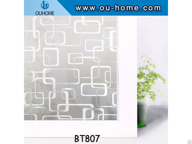 Privacy Frosted Pvc Window Stained Decorative Glass Film