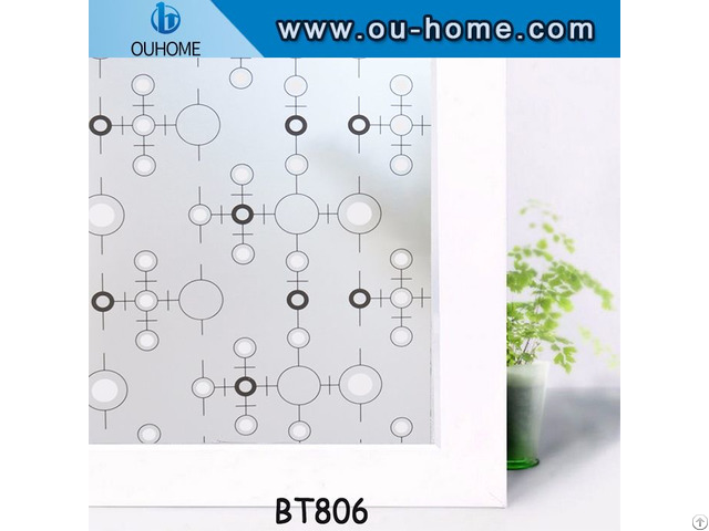 Pvc Home Decor Window Film Stained Privacy Stickers