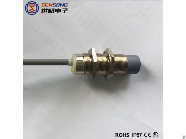 M18 X 55mm Brass Body Non Flush Cylinderical Inductive Proximity Sensor Switch