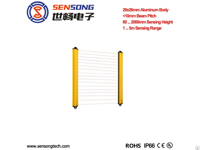 Area Sensor Also Safety Light Curtain For Finger Hand Body Protection 35mm Thin Npn Pnp Relay