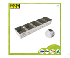 Cs Industrial 5 Straps Aluminium Baking Loaf Pan