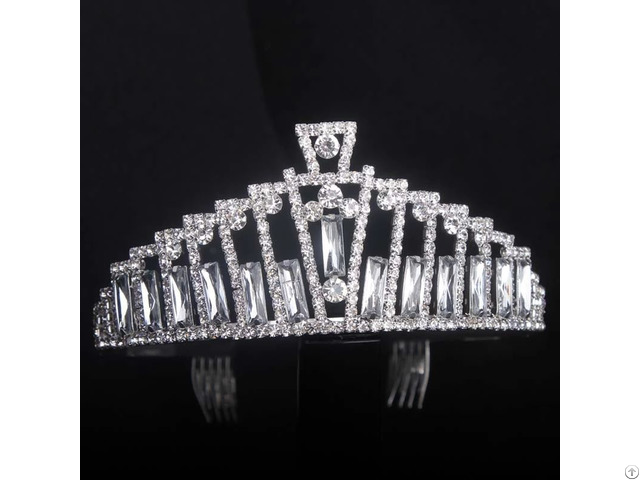 Luxury Crystal Tiaras Crowns Imitation Pearl Princess Crown Bridal Wedding Hair Accessories