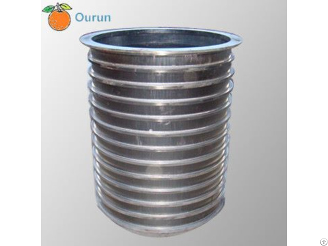 Stainless Steel Wedge Wire Slotted Pressure Screen Basket