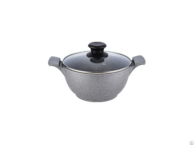 Die Casting Aluminum Marble Coating Cooking Pot Pallas Casserole