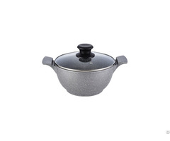 Die Casting Aluminum Marble Coating Cooking Pot Pallas Casserole