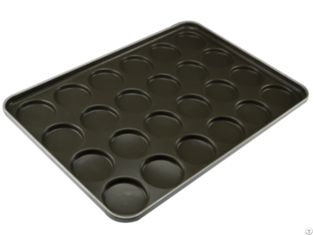 Cs Tefln Coating Aluminum Metal Hamburger Bun Baking Pan