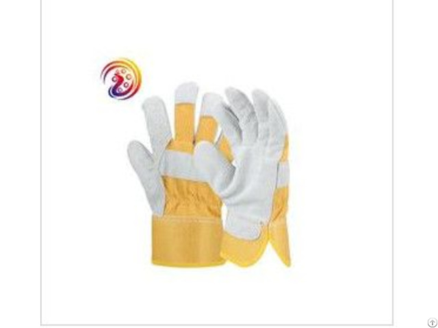 Split Leather Design Heavy Duty Industrial Safety Mechanics Woodworking Glove