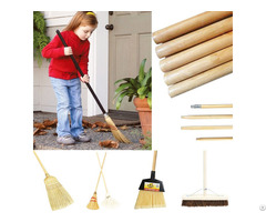 Wooden Broom Mop Handle Stick