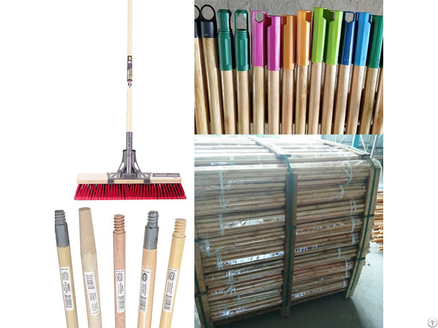 Natural Wooden Broom Brush Sweeping Handle Stick