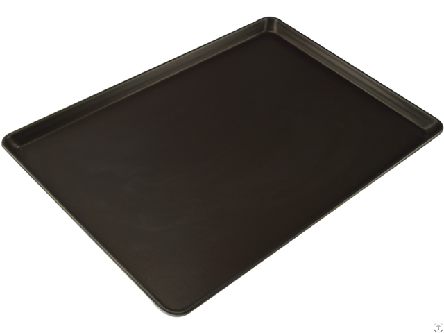 Teflon Coating Non Stick European Round Angle Aluminized Alloy Sheet Pan