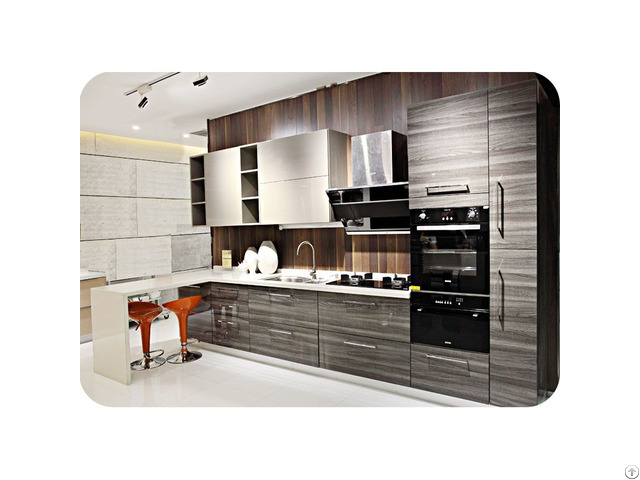 Solidwood Contemporary Kitchen Cabinet Lw Ck002